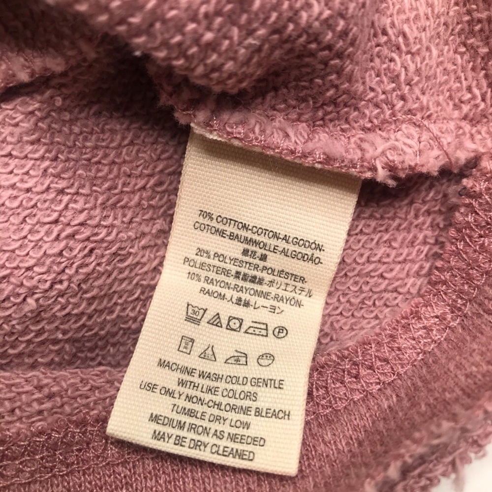 Women's Pink Hooded Zip-Front Sweatshirt - Picture 6 of 8